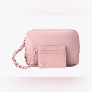 BEIS Blush Pink Crossbody with Card Sleeve
